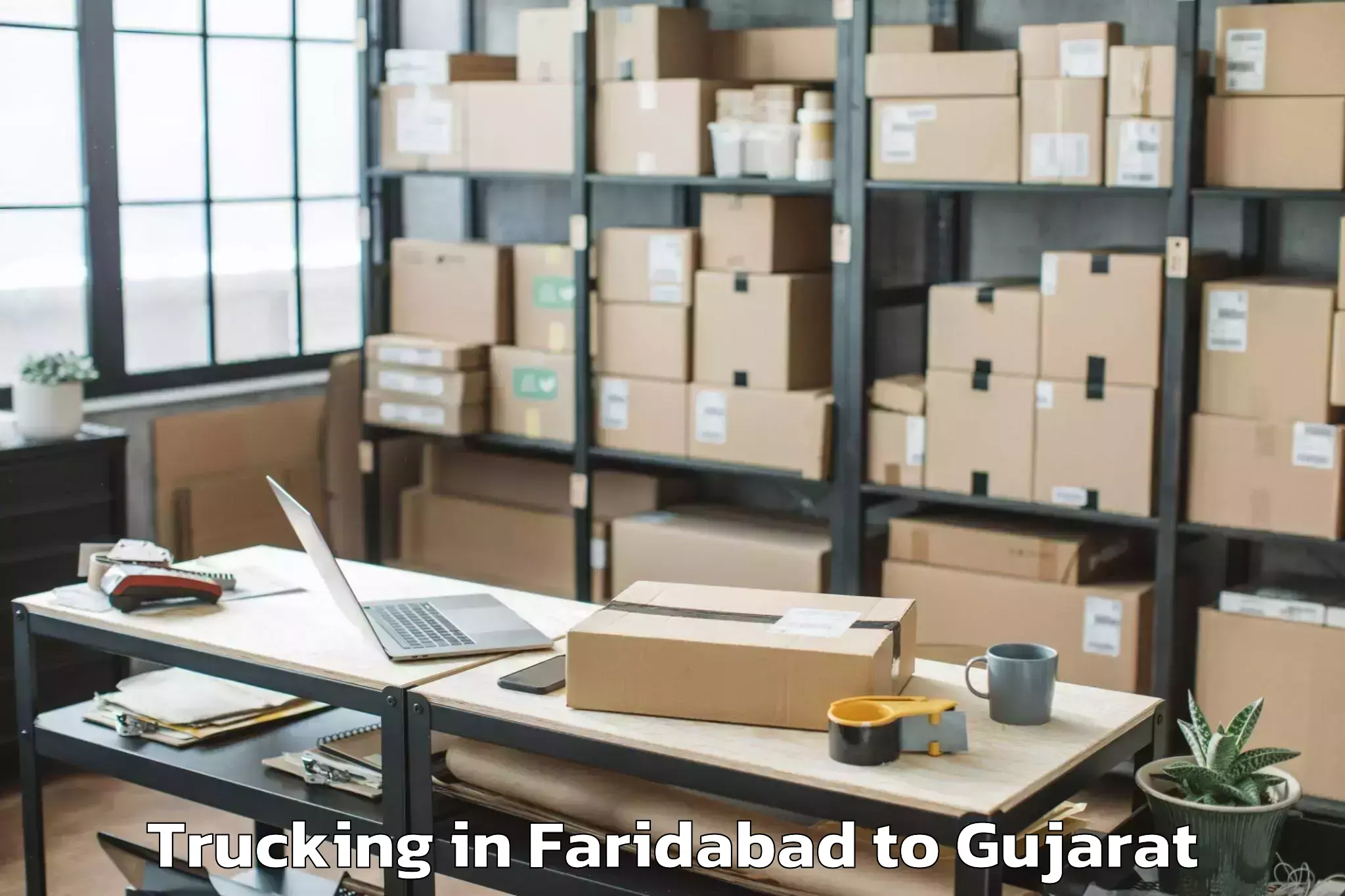 Affordable Faridabad to Sabarmati University Ahmedabad Trucking